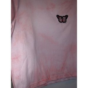 Shein tie dye cropped t-shirt
